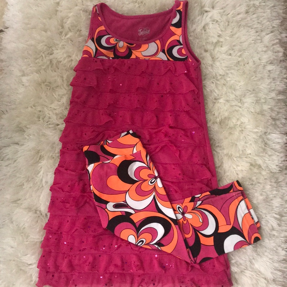 NEW 2 piece dress and Capri leggings